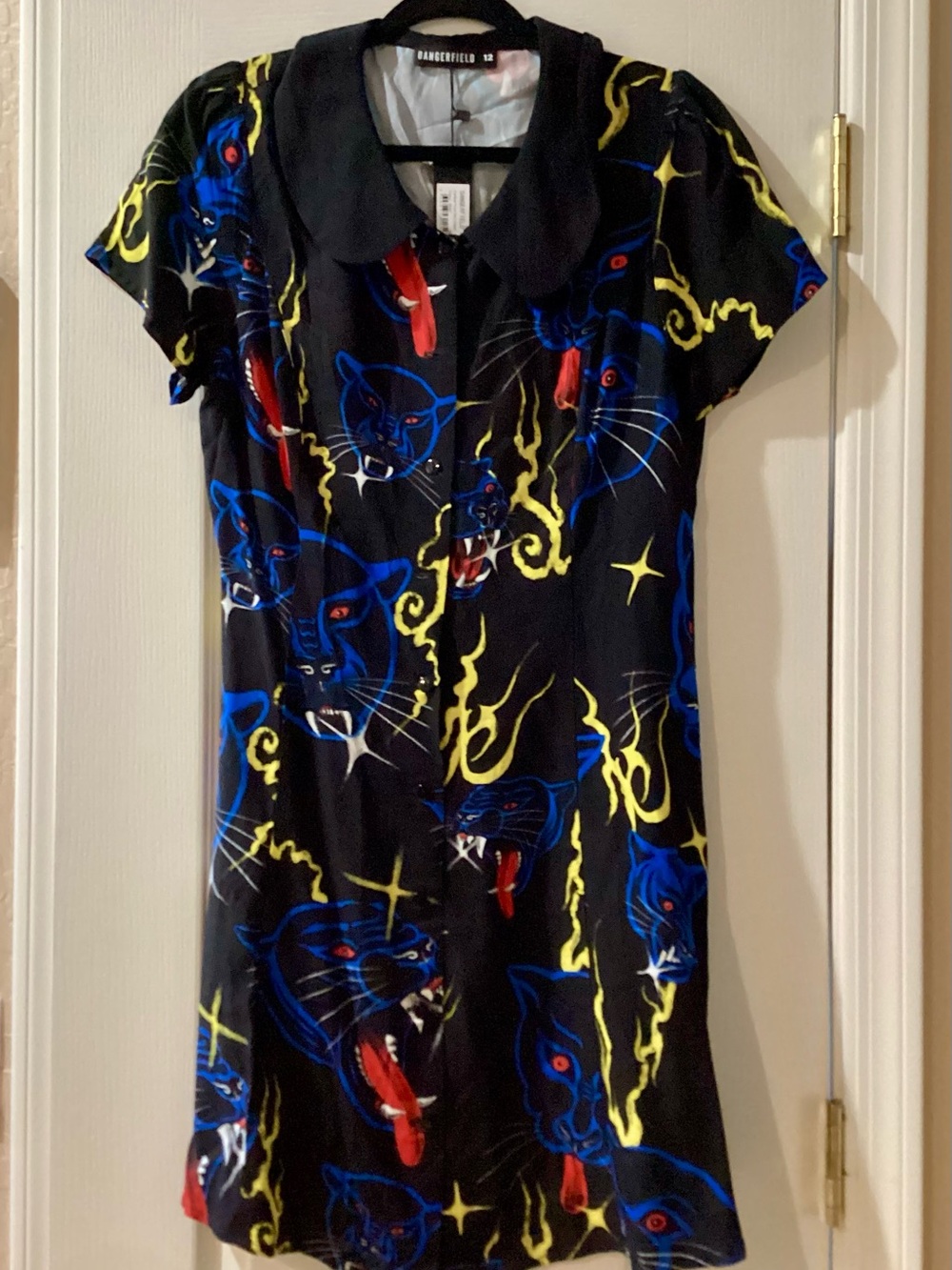 NWT DANGERFIELD Panther Punk Mini Dress - Picture 4 of 7